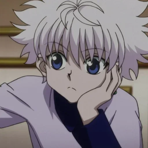 kiluwa, killua, kiluwa sentado, kiluwa zoldick, hunter x hunter 3