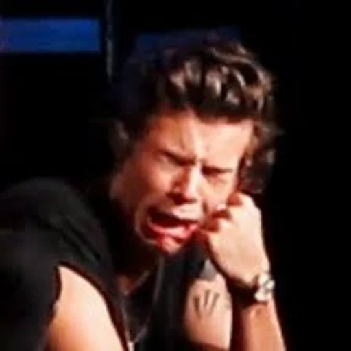 meme response, harry styles, larry stellinson, harry styles was angry, one direction harry