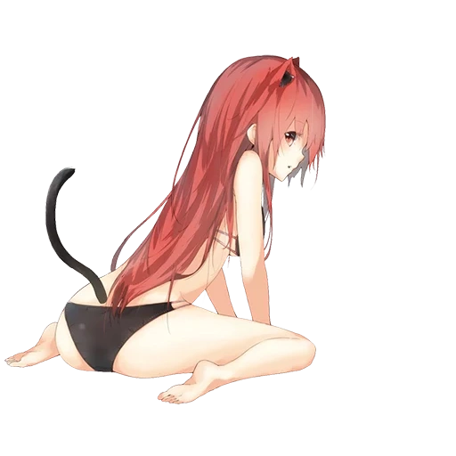 arte de anime, anime nyashka, gatos de anime, mujer anime, anime de gato de niña