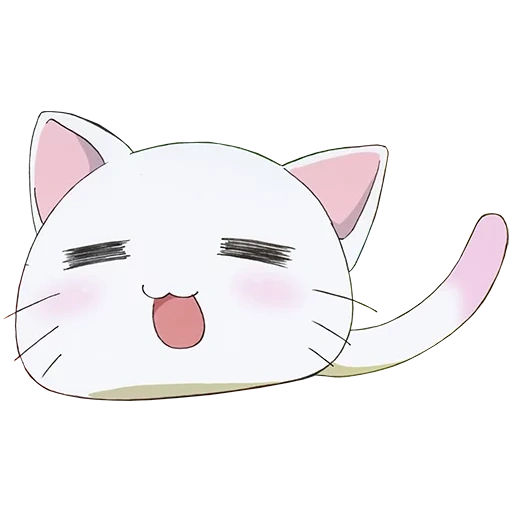 die nyamo katze, die katze anime, anime katze, anime katze gähnt, anime seal skizze