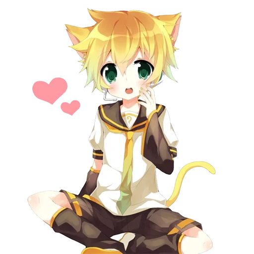 len kagamine, kagamine lun shota, ryan kagamineko, mineko linga, ryan kagamine neko