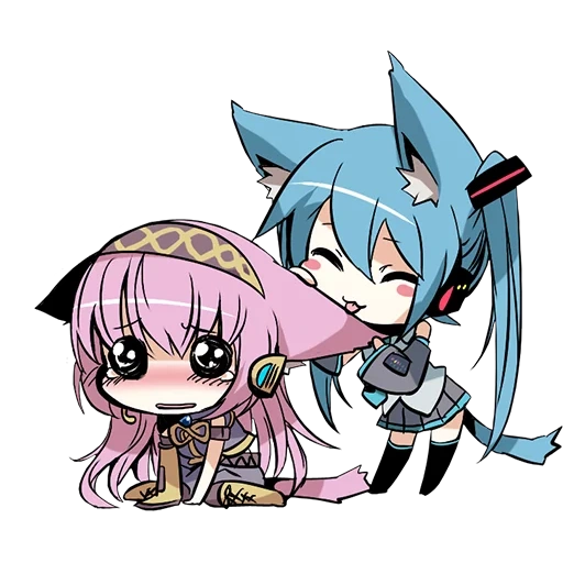 chibi neizi, sanqu chibi, miku hatsune, chibi tianzi meiqu, sankuhajin neiko