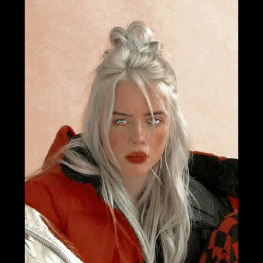 девушка, билли айлиш, billie eilish, билли айлиш красном, билли айлиш светлыми волосами