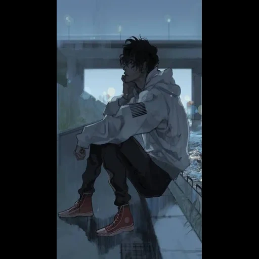 album de chanson, mec anime, les gars de l'anime sont tristes, l'anime est un gars seul, la solitude de l'anime est un gars