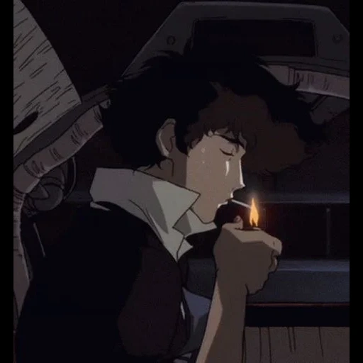 cowboy bibop, anime cowboy bibop, cowboy bibop spike, cowboy bibop anime raucht, cowboy bibop spike spigel