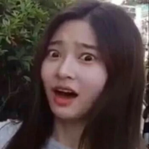 meme, asian, izone meme, smiling face, korean actress