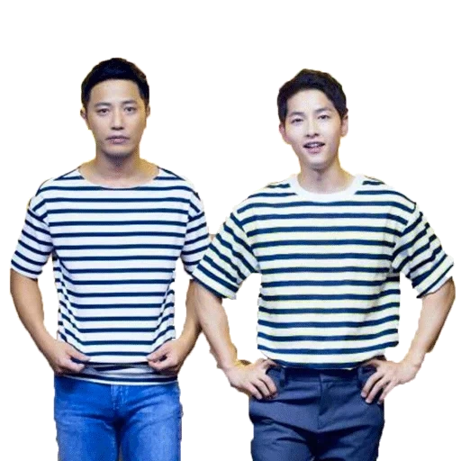 qin gu, song junji, men's vest, sailor t-shirt stripe, bromans sung jung kwak don yoon