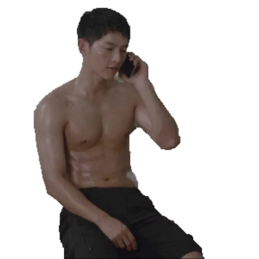 der junge mann, männlich, song junji torso, jung hae auf dem oberkörper