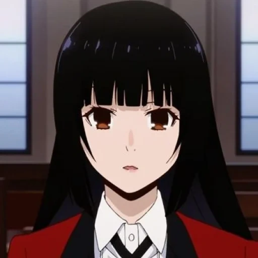 yumeko, kakegurui, yumeko jabami, kakeguru anime, yumeco jabes ikonen