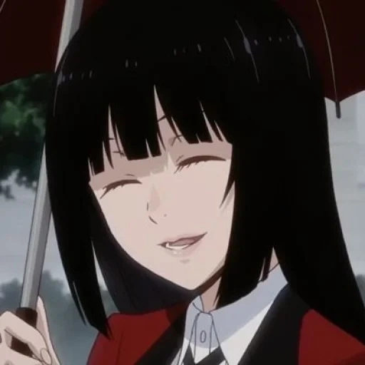 yumeko, kakegurui, yubamo yumeko, karakter yumeko kegembiraan gila, anime estetika mad isart