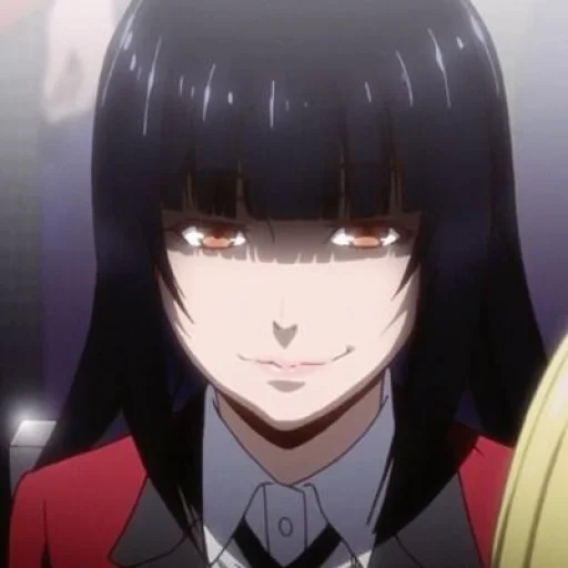 kakegurui, yumeko jabami, kakeguru yumeko, emoção louca yumoko, anime crazy excitement yumeko