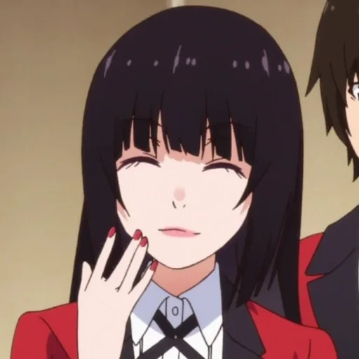 kakegurui, kegembiraan gila anime, kegembiraan gila yumoko, anime gila excitement yumeko, karakter yumeko kegembiraan gila