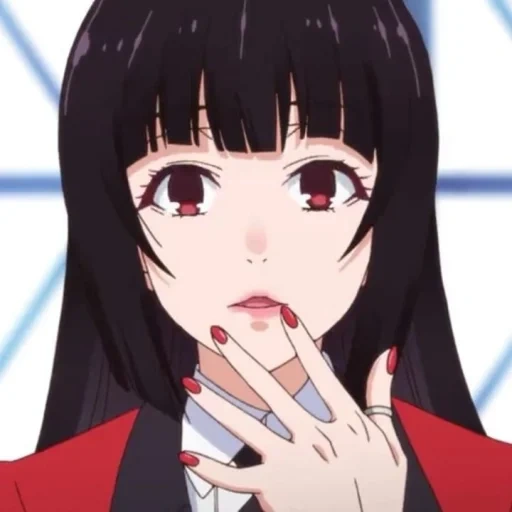 kakegurui, anime girl, crazy excitement yumoko, crazy azart anidab, crazy excitement yumeko characters