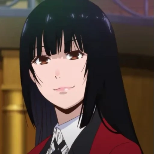 kakegurui, yumeko jabami, kakeguru anime, crazy excitement kakegurui, anime avid player kakeguri compulsive