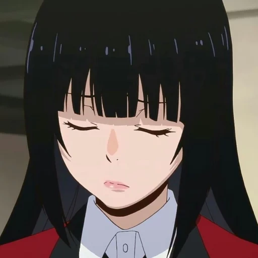 kakegurui, jabami yumeko, anime girls, june kivatari mad isart, crazy excitement yumeko characters