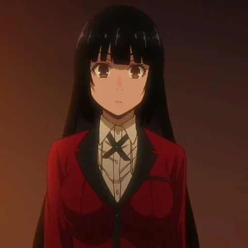 kakegurui, yumeko jabami, eccitazione pazza anime, eccitazione folle kakegurui, eccitazione pazza yumeko jabs