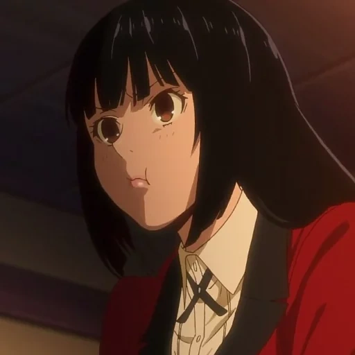 image, kakegurui, jabam yumko, anime kakeguru, anime avid player kakeguri compulsif