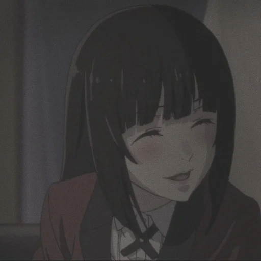 kakegurui, chica de animación, kakegurui yumeko, yumeko jabami icon, estimulación loca de animación