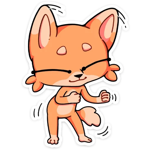 fox, the cat is vector, cartoon cat, cat illustration, cartoon cat