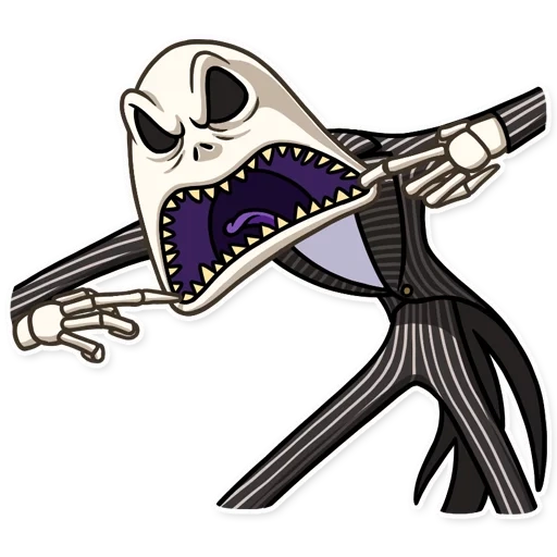 aufkleber, jack skellington