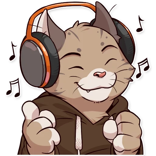 jack cat8, the cat headphones, cat of headphones, cat headphones art