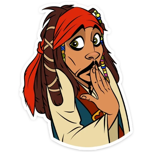 jack sparrow, sticker jack, capitaine jack sparrow