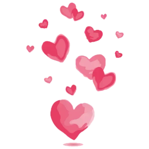 розовые сердечки, постеры сердечки розовые, розовые сердечки клипарт, сердечки прозрачном фоне, день святого валентина вектор