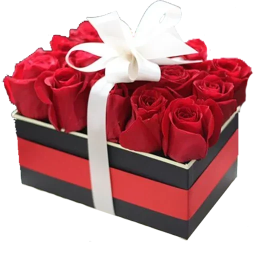 розы коробке, розы подарок, коробка цветов, цветочная коробка, роза подарочной упаковке