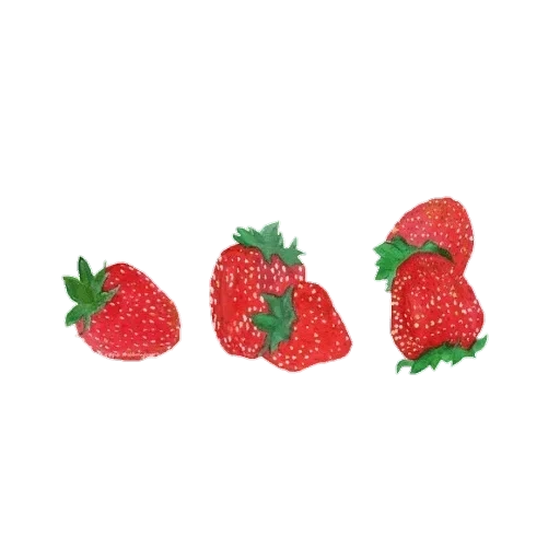 клубника, strawberry, свежая клубника, спелая клубника, клубника прозрачном фоне
