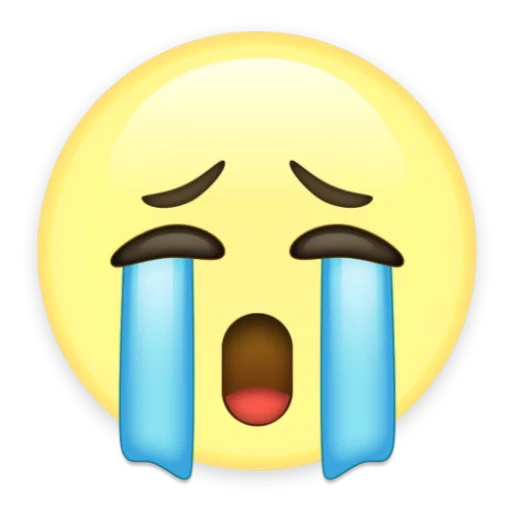 emoji, emoji, imagen, smiley está llorando, dibujos de emoji