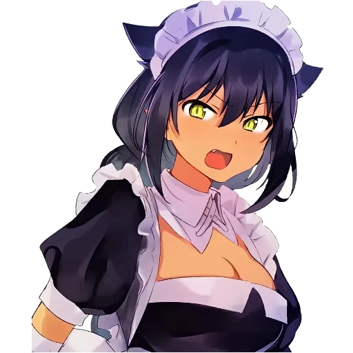 konbu wakame, stickers, konbu wakame mortary, anime girls, anime arta