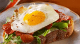 sarapan pagi, telur orak-arik, telur rebus, alpukat bacon sandwich telur rebus, sandwich telur rebus alpukat redfish