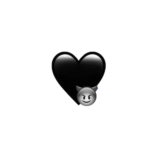 черное сердце, эмодзи черное сердце, смайлик черное сердце, черное сердечко смайлик, маленькое черное сердечко
