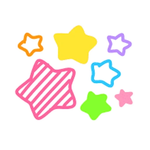 stars, stars are colored, little star, stars are colored, star stickers