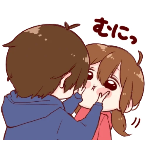 figure, blue chara, frisk chara r, cartoon art is lovely, tocos japanese kawaii love