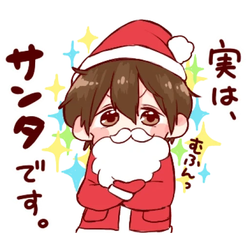 figura, arte de animación, personajes de animación, anime navidad, anime christmas