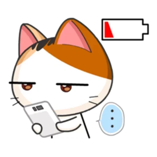 jepang, meow anime, meow animasi, anak kucing jepang, stiker kucing jepang