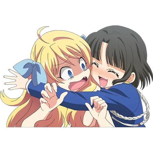 yuri anime, yoggio alice, anime charaktere, kinilo mosaic group, golden mosaic anime