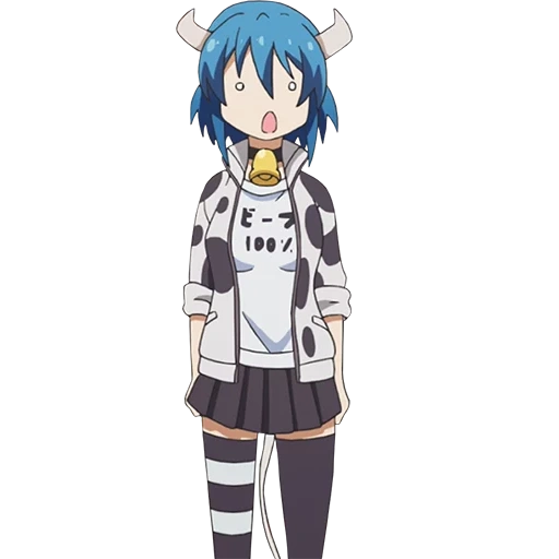 sayaka mitsuki, anime madoka, karakter anime, dropkik dari minos roh jahat, jashin-chan dropkick minos