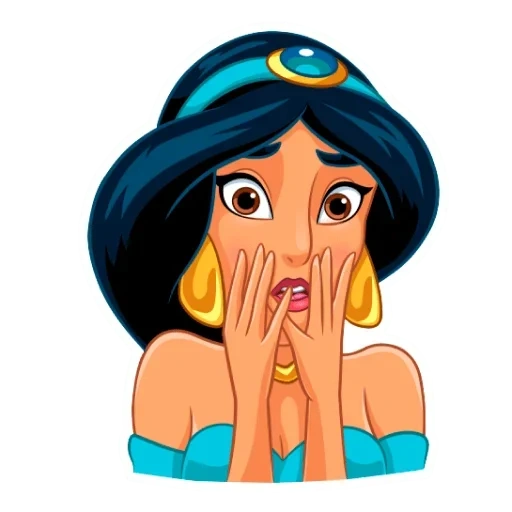 jasmine, jasmine stickers, princess jasmine