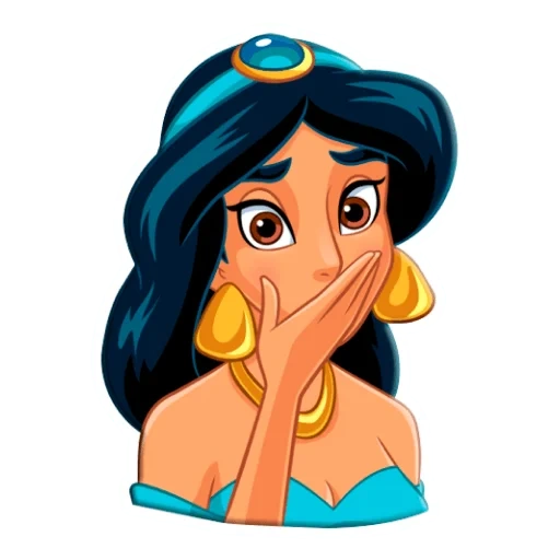 jasmine, adesivo de jasmim, princesa jasmine