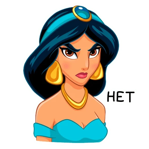 jasmine, jasmine stickers, princess jasmine