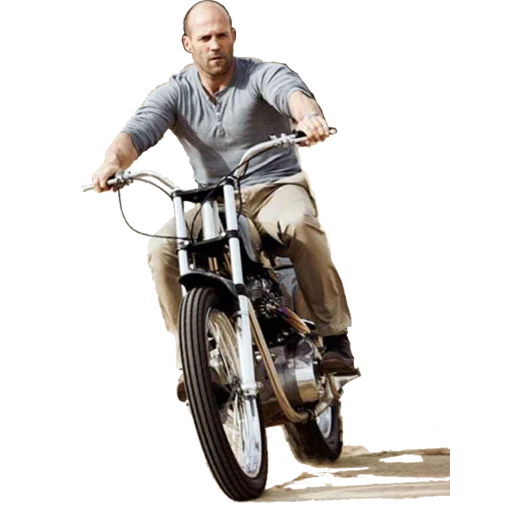 jason statham auf einem motorrad, jason statham, jason statham auf bmx, jason statham moto, bike