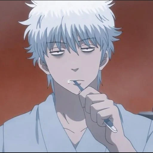 anime, ginkgo biloba, gintoki sakata, karakter anime