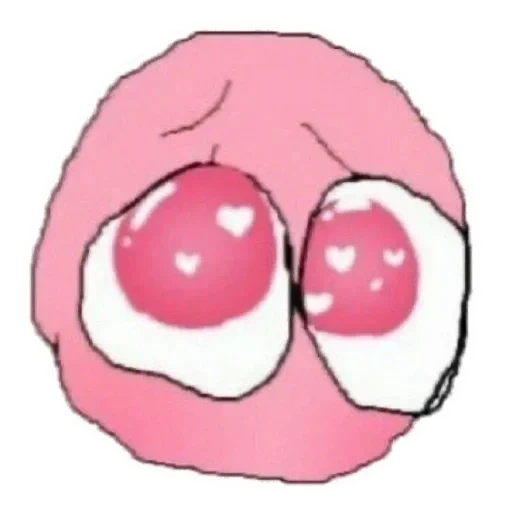 аниме, человек, cherry bomb лого, большие смайлики, курсед эмоджи сердечками