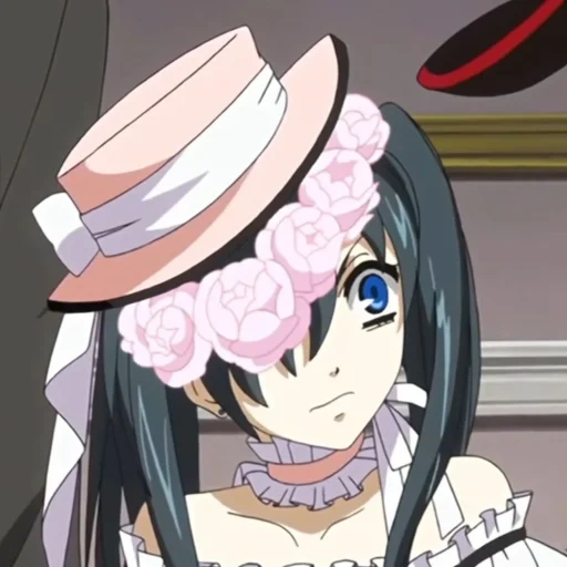 ciel, ciel phantomhive, dark butler 1 temporada, vestido oscuro de butler ciel, dark butler maid siel