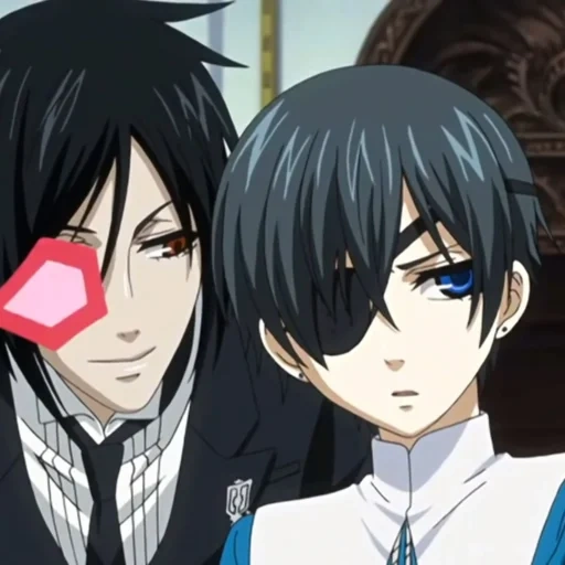 ciel sebastian, ciel phantomhive, butler escuro 2, butler escuro ciel, ciel phantomhew sebastian