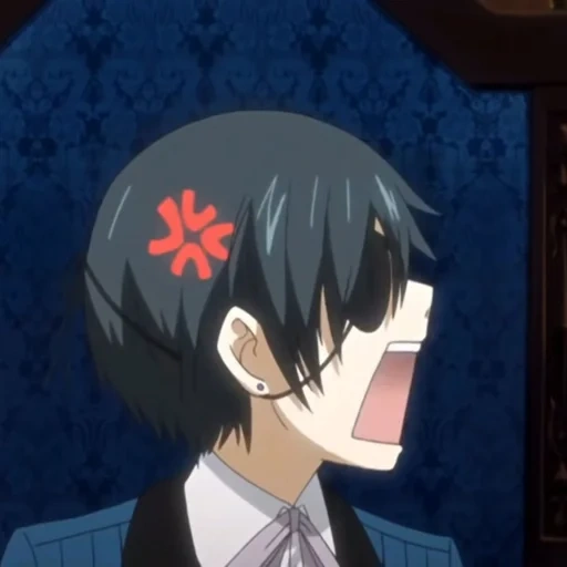 ciel, ciel phantomhive, dark butler ciel, ciel phantomhew anime, dark butler ciel smiles