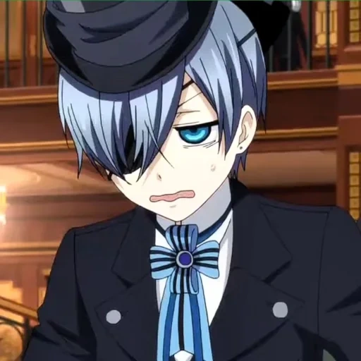 ciel phantomhive, siel phantomhew, ciel phantomhive, butler escuro 2, ciel phantomhew é pequeno