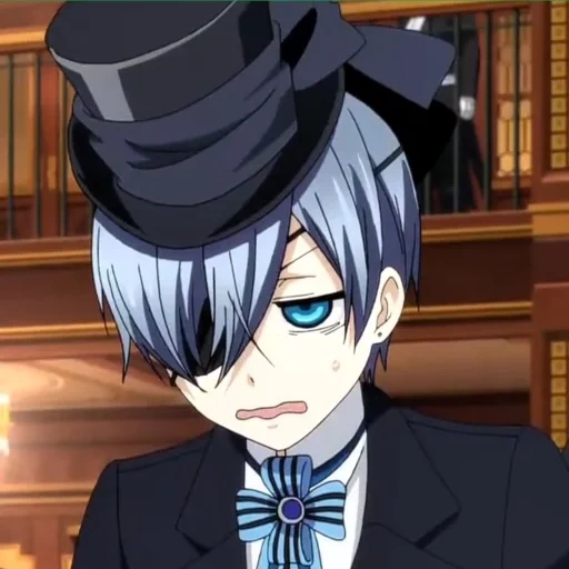 ciel phantomhive, siel phantomhew, anime ciel phantomhew, ciel phantomhew sonrisas, butler oscuro ciel phantomhew